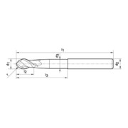 Radiusfräser VHM 6,0mm HA Z 2 W FORMAT-2