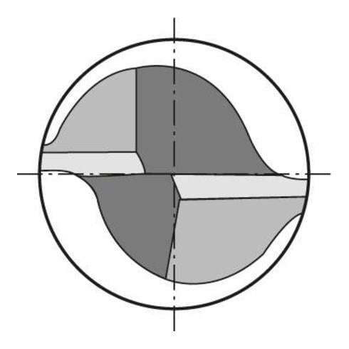 Radiusfräser WN VHM TiALN 0,8mm L2,5 HA Z2 FORMAT