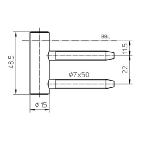 Rahmenteil V 4400 WF STA vern.3-tlg.Holzzargen Stand.