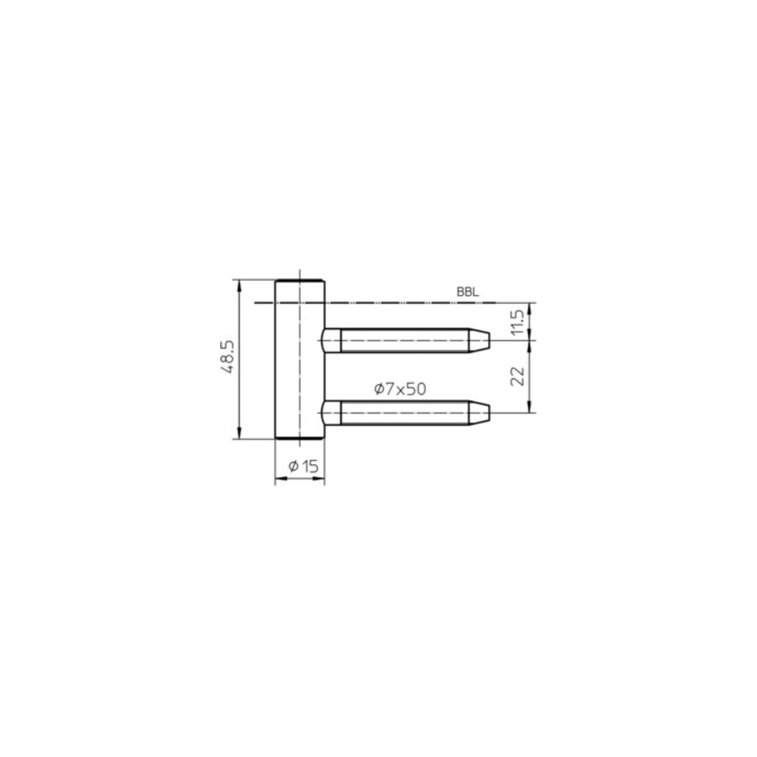 Rahmenteil V 4400 WF STA vern.3-tlg.Holzzargen Stand.