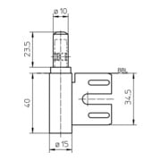 Rahmenteil V 8100 WF HV Stop STA vern.f.2-tlg.Stahlzargen Bremsfunktion SIMONSWE-4