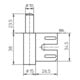 Rahmenteil V 8100 WF STA vern.2-tlg. Stahlzargen Stand.
