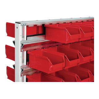 Rail d'accrochage L. 1010 mm galvanisé adapté à étagère à poser/murale 3 pces/VE