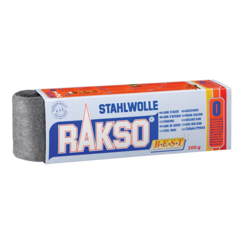Rakso Laine d'acier n° 4 grossière, paquet 200 g