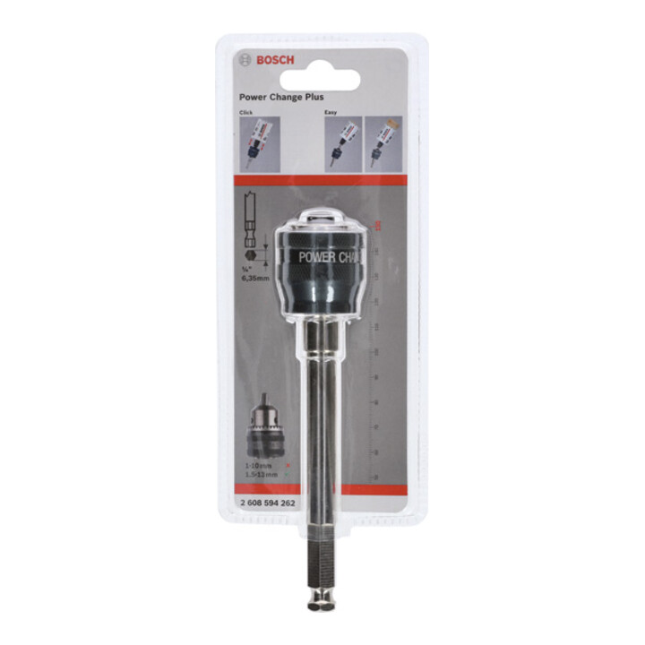 Rallonge Bosch 150 mm et PC plus mandrin 7/16", 11 mm
