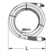 Tuyau d'air comprimé KS Tools PU-4