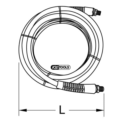 Tuyau d'air comprimé KS Tools PU