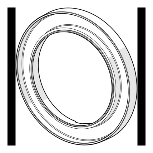 Rallonge de rosette Hansa HANSABLUEBOX ronde z toutes les rosettes Bluebox d= 170mm