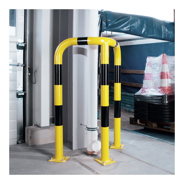 Rampe de protection d'angle Moravia Black Bull pour extérieur 1200 x 600 x 600 mm pour fixation par chevilles