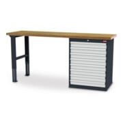 Rangée d'établis STIER lxPxH 2000x600x1060 mm, 1 caisson d'armoire 700x575x1020 mm