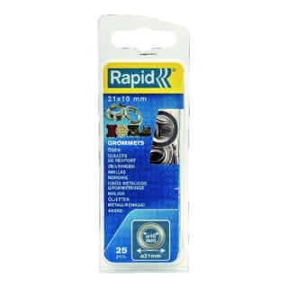 Rapid agrafes avec anneau - 21 x 10 mm 25 pcs blister
