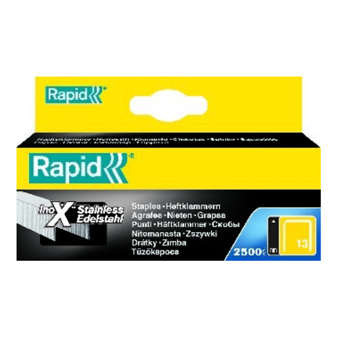 Rapid Agrafes VA 13/06, paquet de 2500 pièces