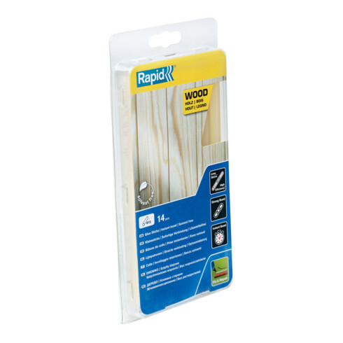 Rapid bâtons de colle bois, diamètre 12 x 190 mm, 14 pcs blister