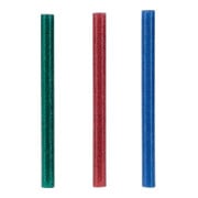 Rapid Bâtons de colle paillettes, diamètre 7 x 90 mm 36 pcs rouge, vert et bleu blister-4