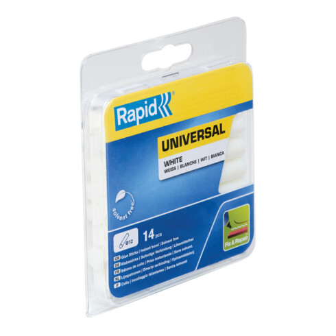 Rapid Bâtons de colle universels 12 x 94 mm 14 pcs Blister