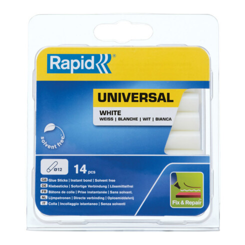 Rapid Bâtons de colle universels 12 x 94 mm 14 pcs Blister