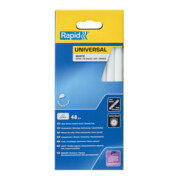 Rapid Bâtons de colle universels blancs, diamètre 12 x 190 mm, 48 pcs carton