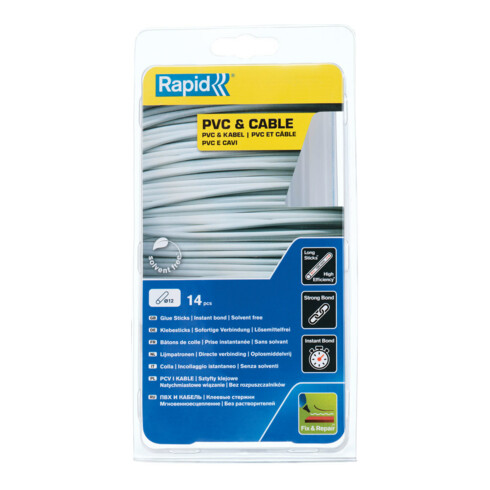 Rapid Bâtons de colle universels transparents 250g Isaberg