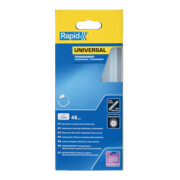 Rapid Bâtons de colle universels transparents, Ø 12 x 190 mm, 48 pcs carton
