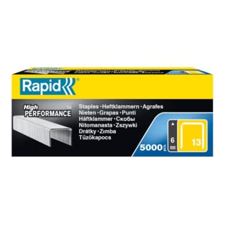 Rapid Heftklammer 13/06mm stahl a 5000 Box Typ 13