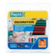 Rapid Klebesticks Glitzer oval, Durchmesser 9 x 94 mm 14 Stk. rot, grün und blau Blister-1