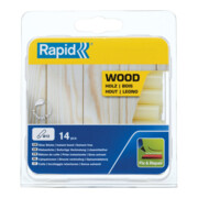 Rapid Klebesticks Holz, Durchmesser 12 x 94 mm 14 Stk. Blister
