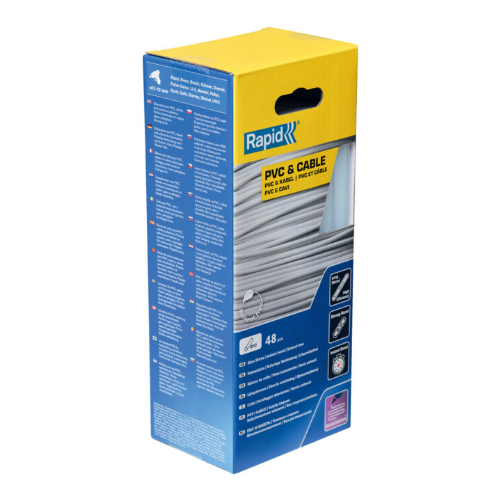 Rapid Klebesticks PVC/Kabel, Durchmesser 12 x 190 mm 48 Stk. Karton