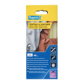 Rapid Klebesticks Textil und Leder, Durchmesser 12 x 190 mm 48 Stk. Schachtel