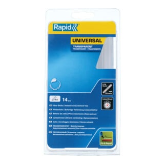 Rapid Klebesticks universal transparent a250g Isaberg