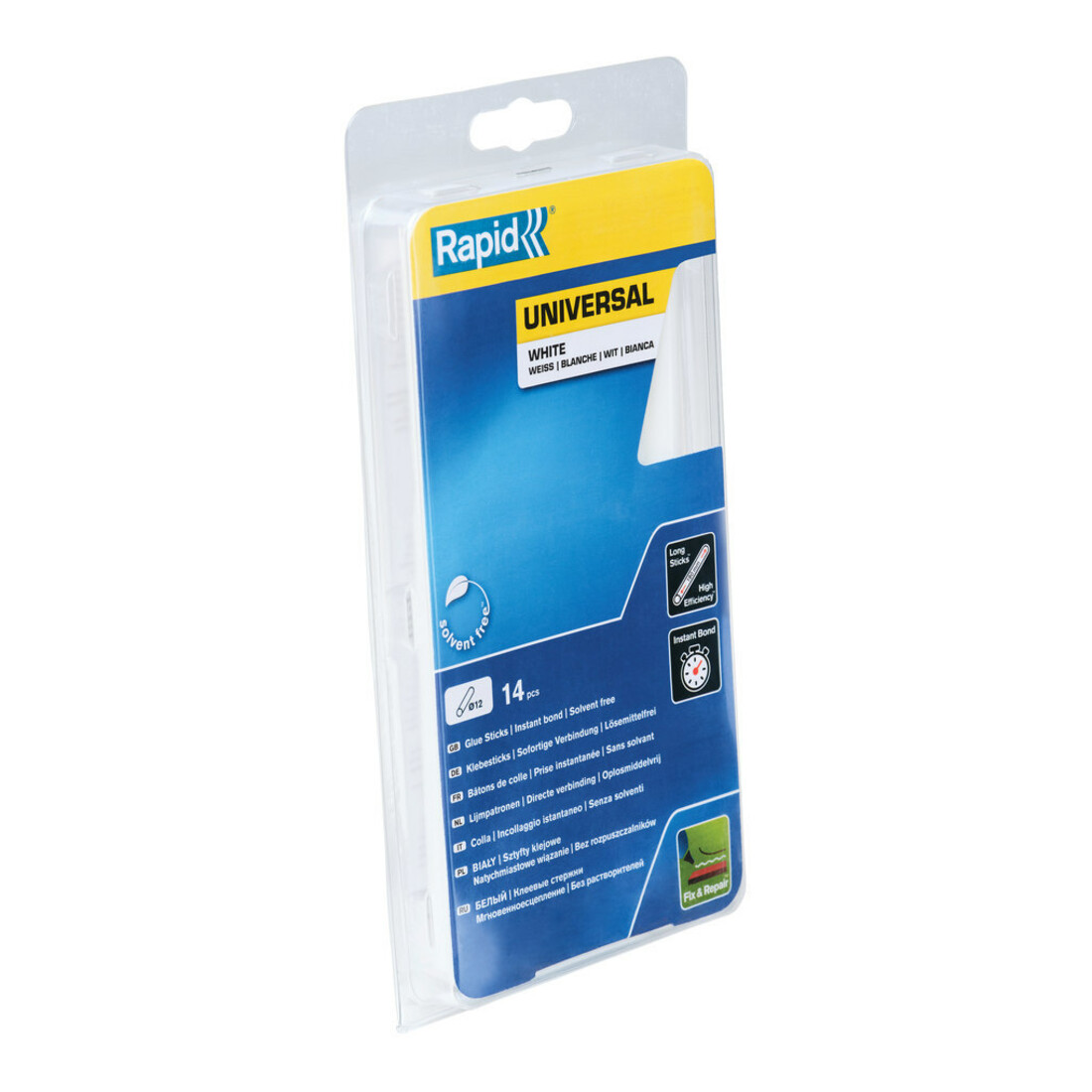 Rapid Klebesticks universal weiß, Durchmesser 12 x 190 mm 14 Stk. Blister