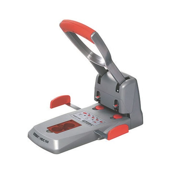 Rapid Registraturlocher HDC150 23000600 Guss silber/orange
