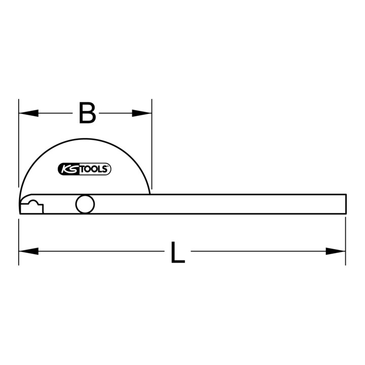 Rapporteur d'angle KS Tools 220mm