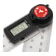 Rapporteur d'angle numérique STIER SDW 200, écran LCD ±0,3°, acier inoxydable, 200 mm