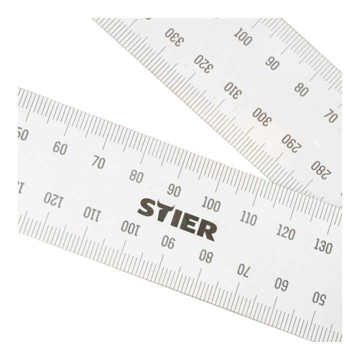 Rapporteur d'angle numérique STIER SDW 200, écran LCD ±0,3°, acier inoxydable, 200 mm
