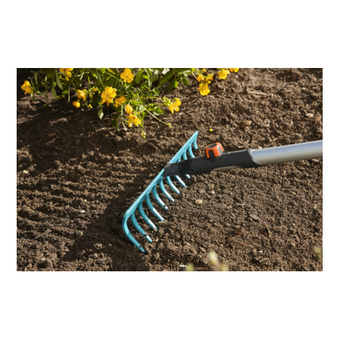 Râteau combisystem GARDENA, 12 dents, 30 cm de large