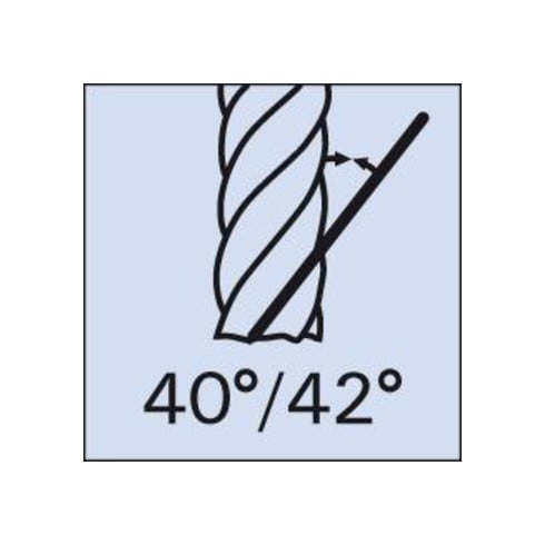 Ratiofr.6527L VHM Alu 4mm Z 4 HB Gühring