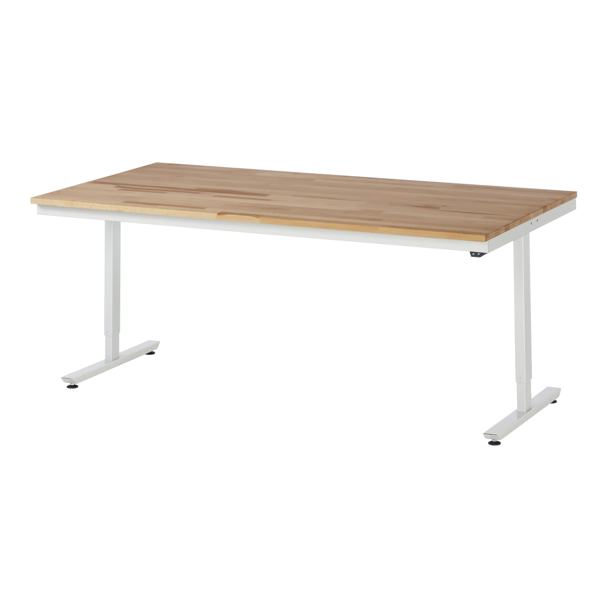 RAU Arbeitstisch adlatus 150 elektrisch höhenverstellbar Buche-Massiv-Platte 2000 mm x 1000 mm
