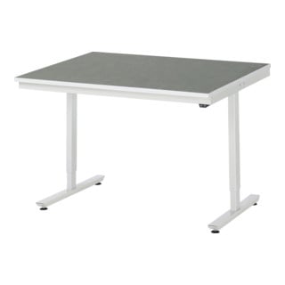 RAU Arbeitstisch adlatus 150 elektrisch höhenverstellbar Linoleum-/Universal-Platte 1250 mm x 1000 mm