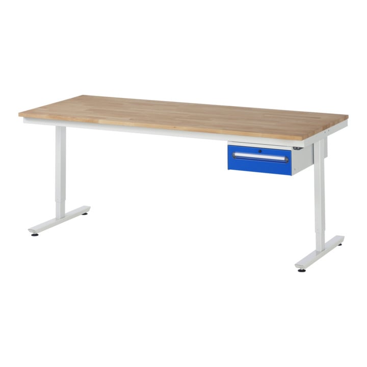 Rau Arbeitstisch elektrisch höhenverstellbar, B750xT1000xH720-1120mm, ES-Platte-28 mm