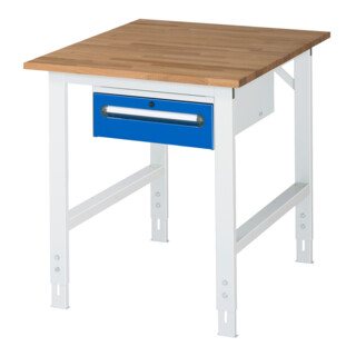 Rau Arbeitstisch Tom banco da lavoro regolabile in altezza KM02, L750xP1000xA760-1080mm, piano B-25mm