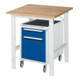 Rau Arbeitstisch Tom banco da lavoro regolabile in altezza KM08, L750xP800xA760-1080mm, piano B-25mm-1