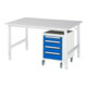 Rau Arbeitstisch Tom banco da lavoro regolabile in altezza KM10, L1500xP1000xA760-1080mm, piano M 22mm-1