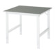 Rau Arbeitstisch Tom BxTxH 1000x1000x760-1080mm, Linoleum Arbeitsplatte-1