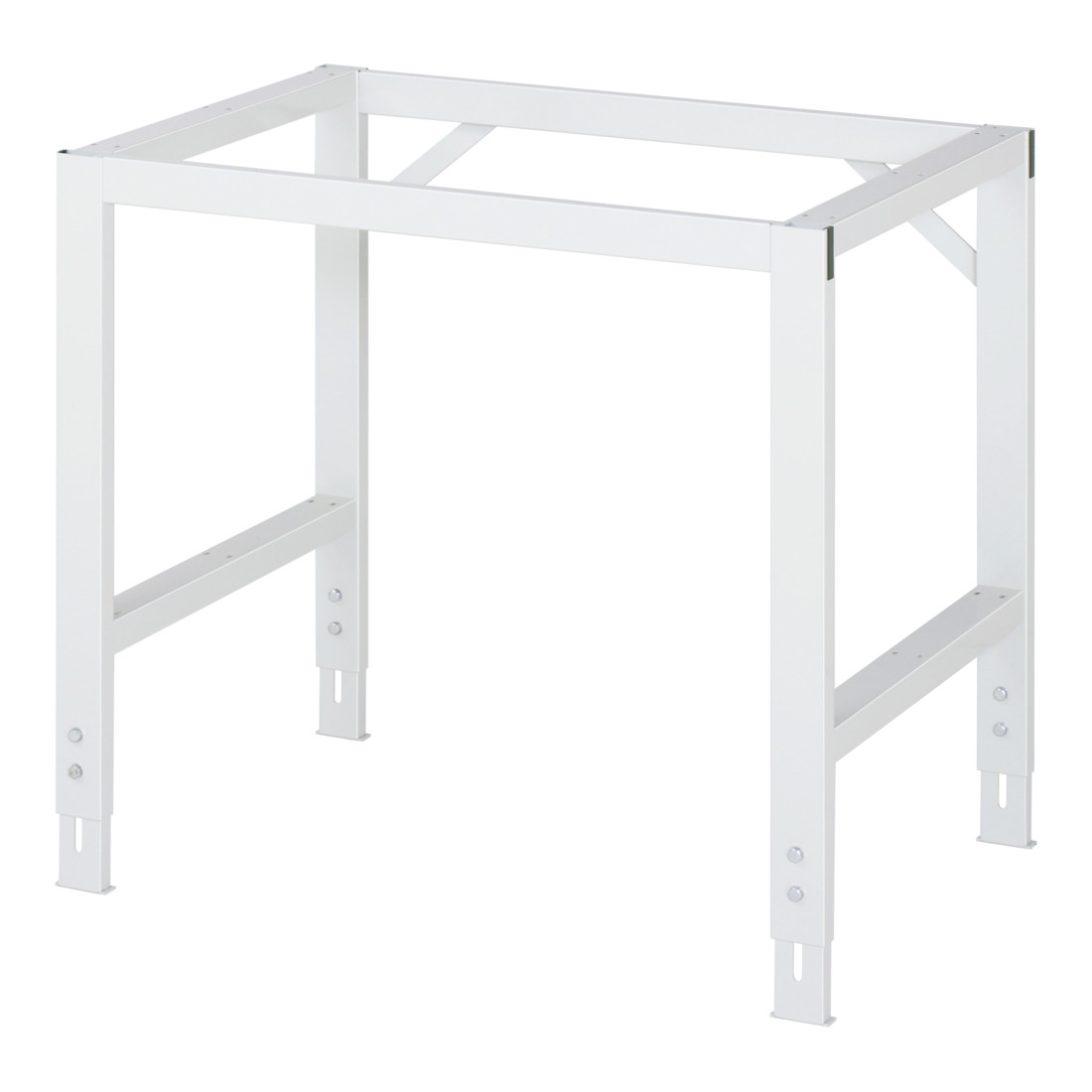Rau Arbeitstisch Tom, stufenlos manuell höhenverstellbar zwischen 760 - 1080 mm, Arbeitsplatte Stahlblech