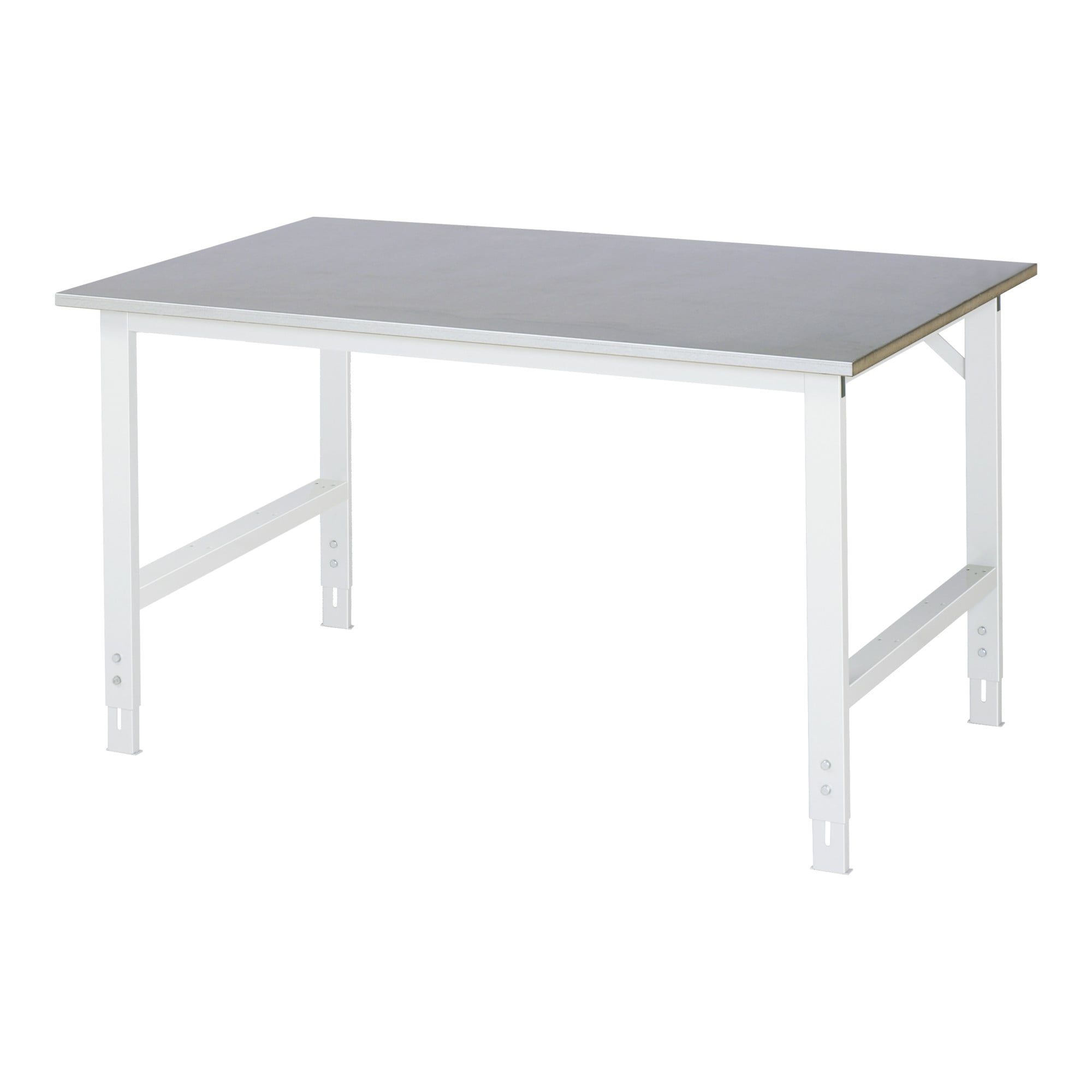 Rau Arbeitstisch Tom BxTxH 1500x1000x760-1080mm, Stahlblech Arbeitsplatte