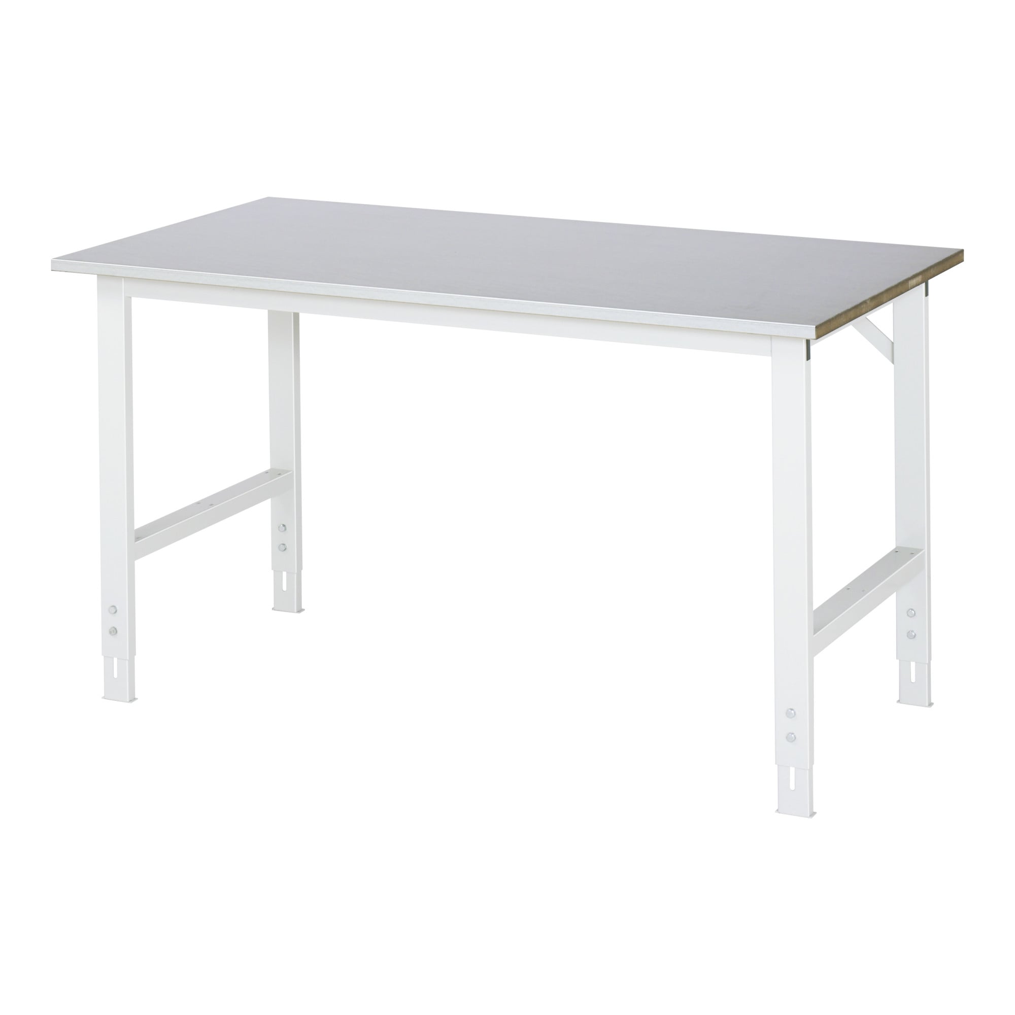 Rau Arbeitstisch Tom BxTxH 1500x800x760-1080mm, Stahlblech Arbeitsplatte