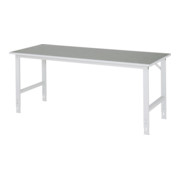 Rau Arbeitstisch Tom BxTxH 2000x800x760-1080mm, Linoleum Arbeitsplatte