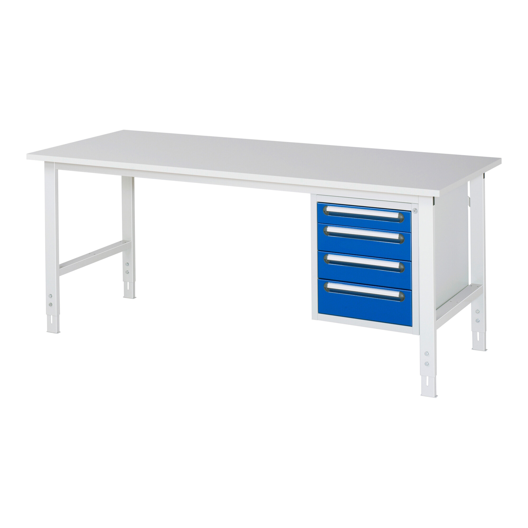 Rau Arbeitstisch Tom höhenverstellbar KM07, B2000xT800xH760-1080mm, M-Platte-22mm