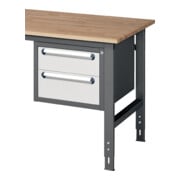 Rau Armadio di base 1x150, 1x180mm per tavolo da lavoro, l=1500/2000mm, antracite/grigio chiaro-1