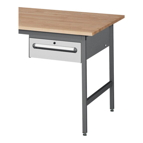 Rau Armadio di base H=175mm per tavolo da lavoro, l=1500/2000mm, antracite/grigio luce